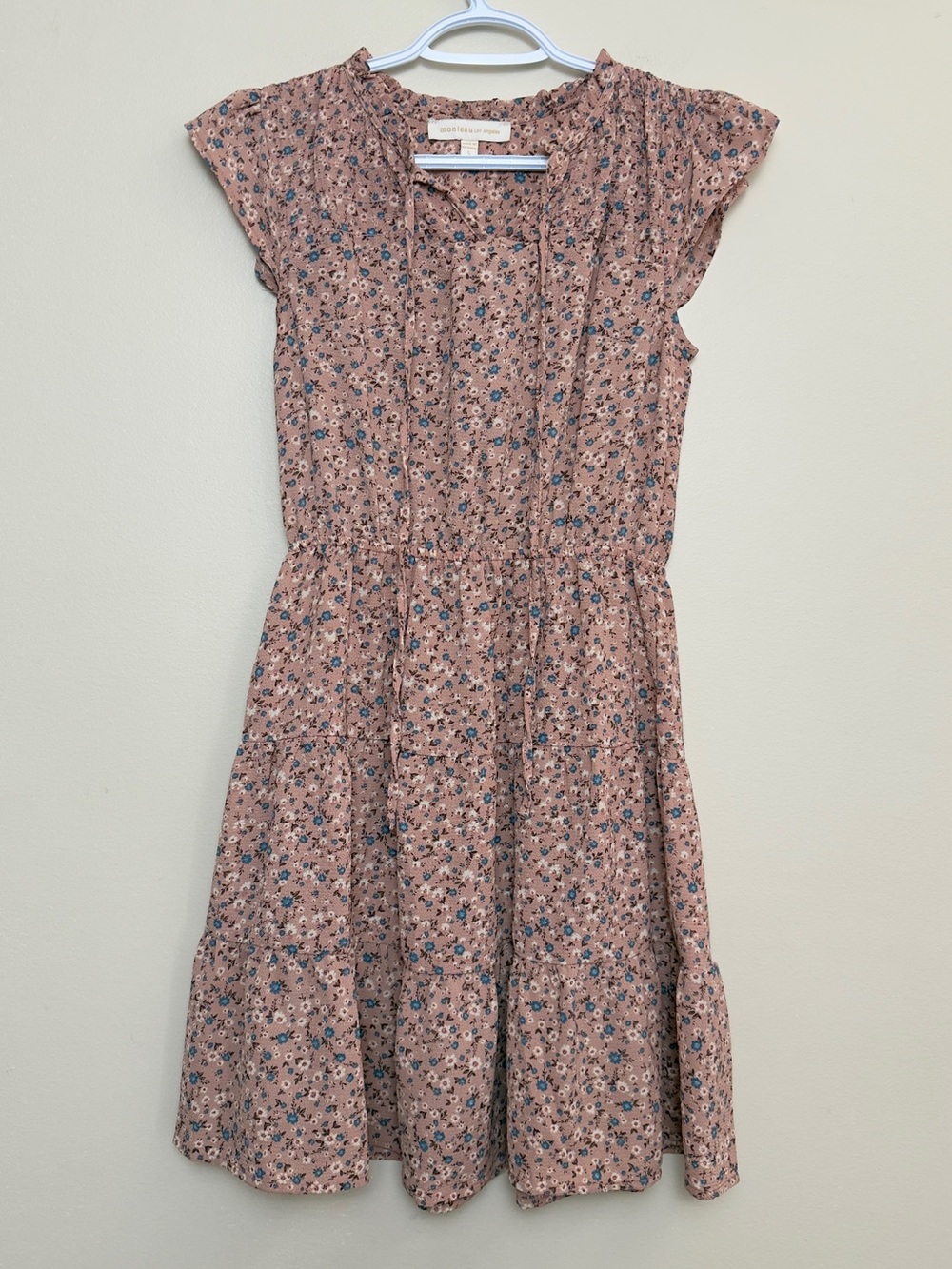 Monteau Floral Tiered Dress size S